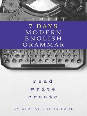 cover image of 7 days modern english grammar